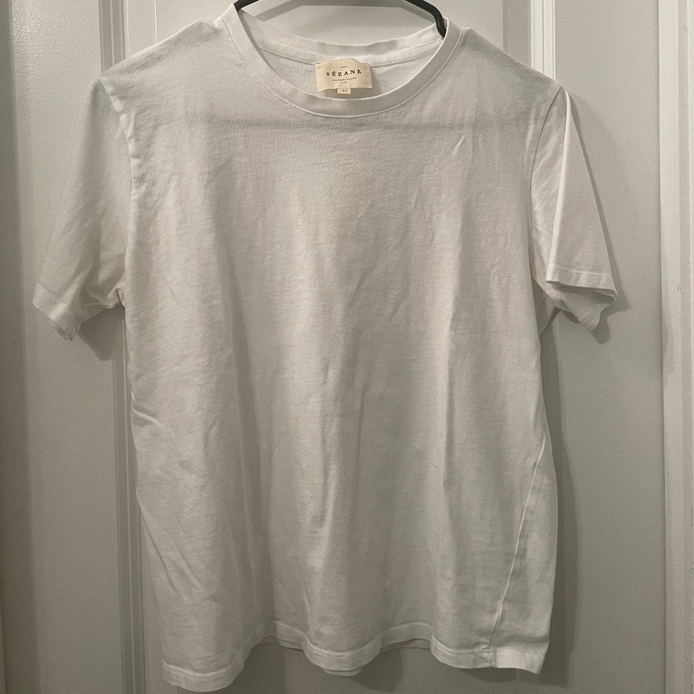 Sezane Conrad T-Shirt in White - Size XS - Picture 4 of 7